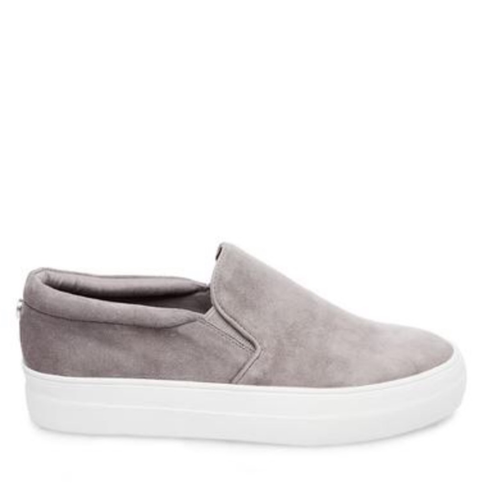 Steve Madden Gills Grey Suede Sneaker Sz 6.5